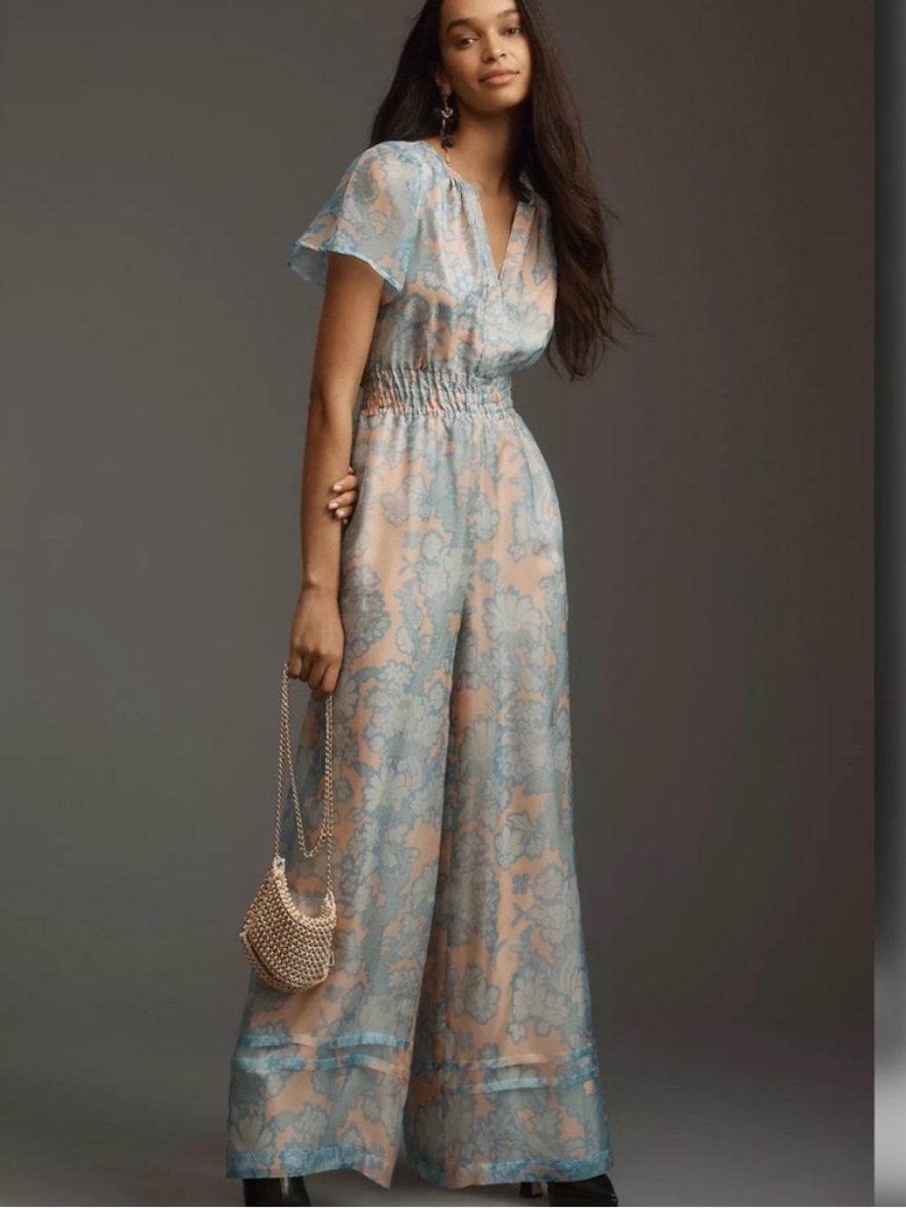 Maeve The Somerset Jumpsuit: Organza Edition by Anthropologie XS